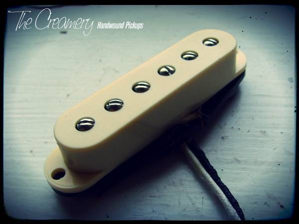 Creamery Custom Handwound Strat-90 Replacement Pickup Set - Strat Sized P90 Design Pickup Set