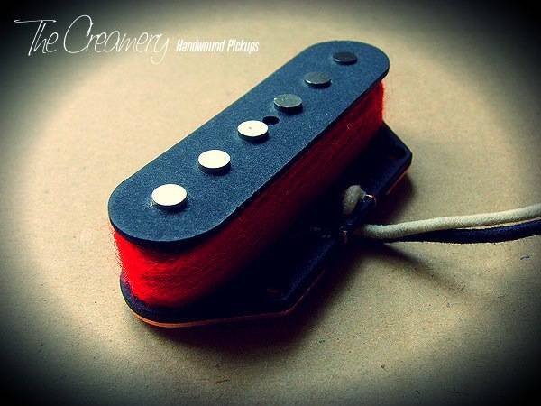 Creamery Custom Handwound Red '79 Tele Bridge Pickup - Bright, Attacking Alnico 5 Tele Bridge - Late '70s New Wave Post Punk